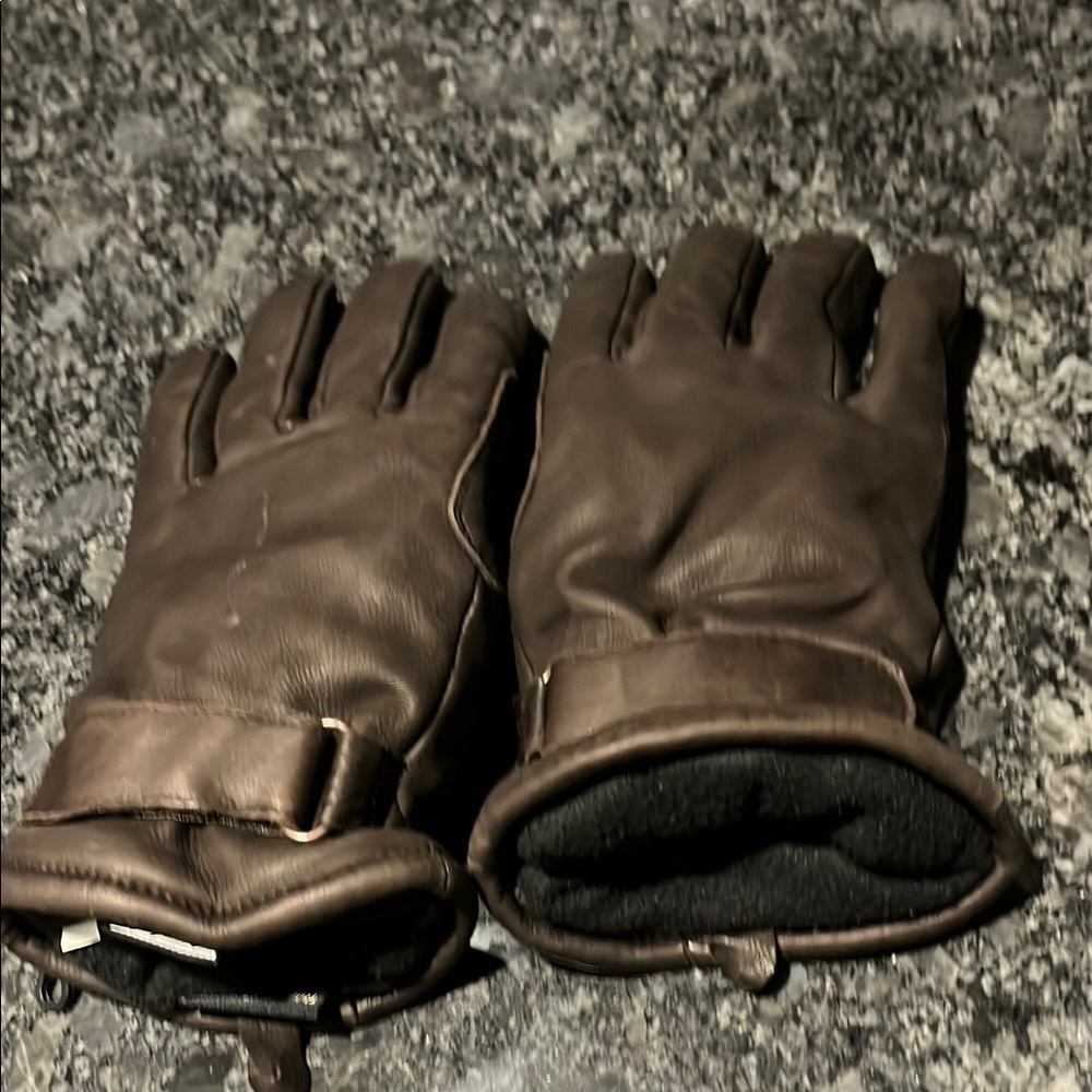Men's Brown Leather Gloves